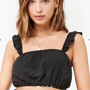Forever 21 Black Polka Dot Top